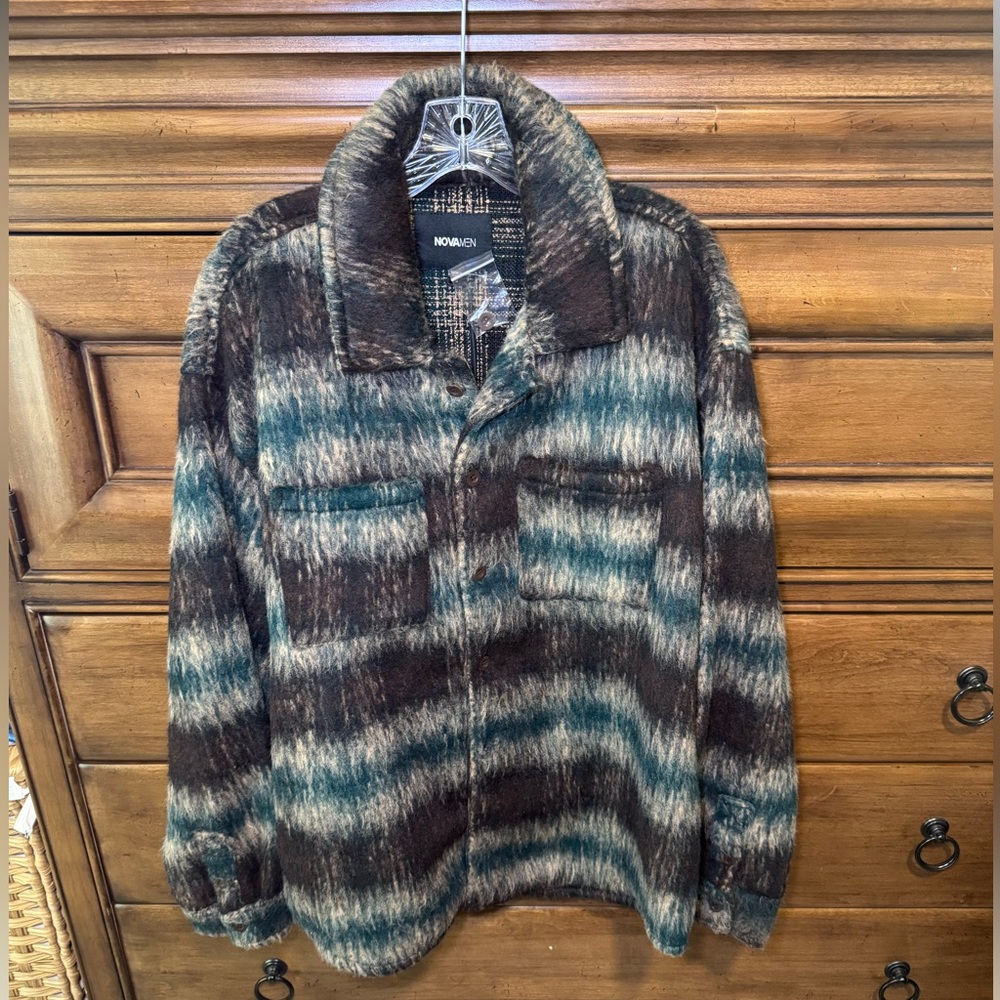 Women's Brown and Gray Jacket